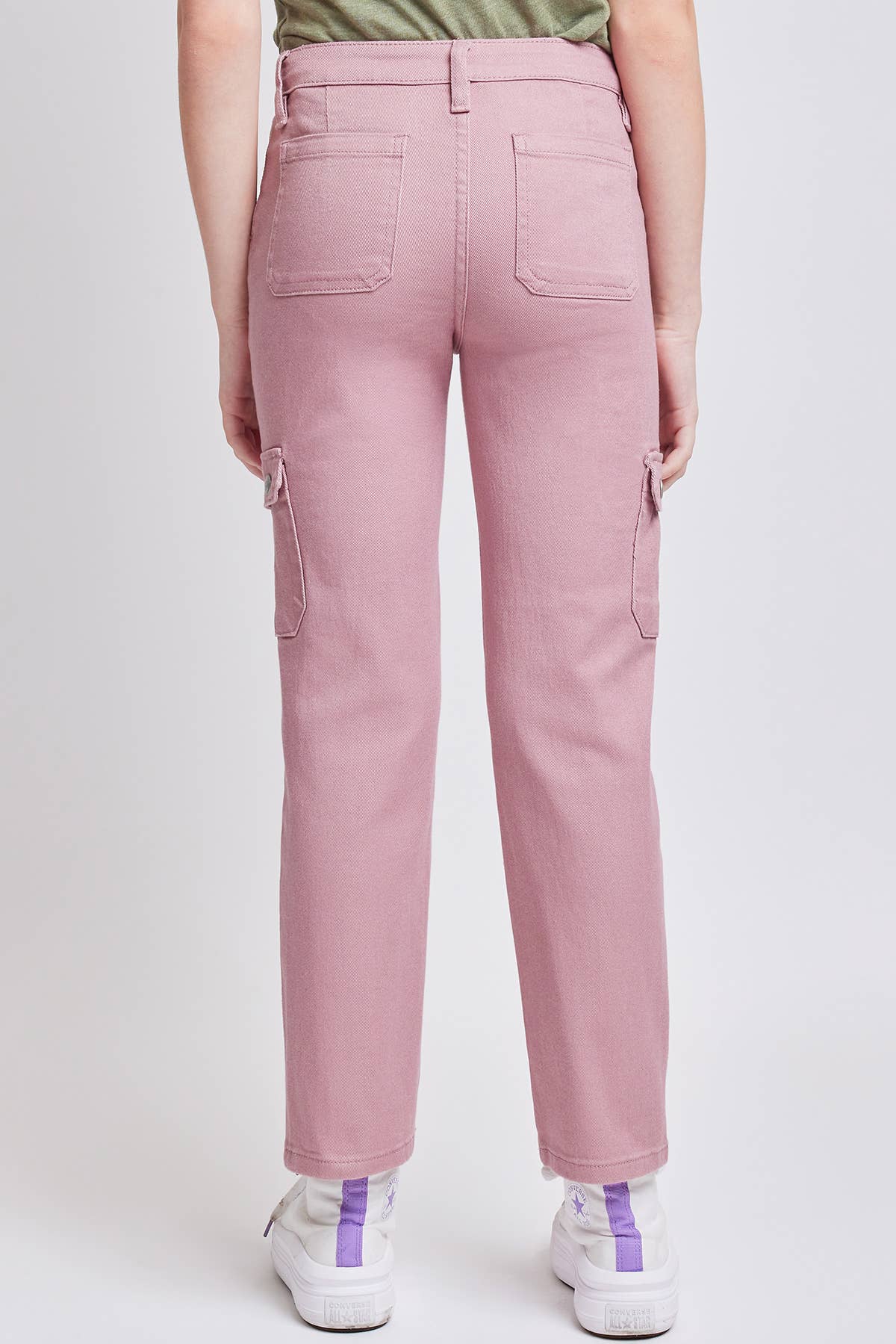 GIRLS MAUVE CARGO PANT