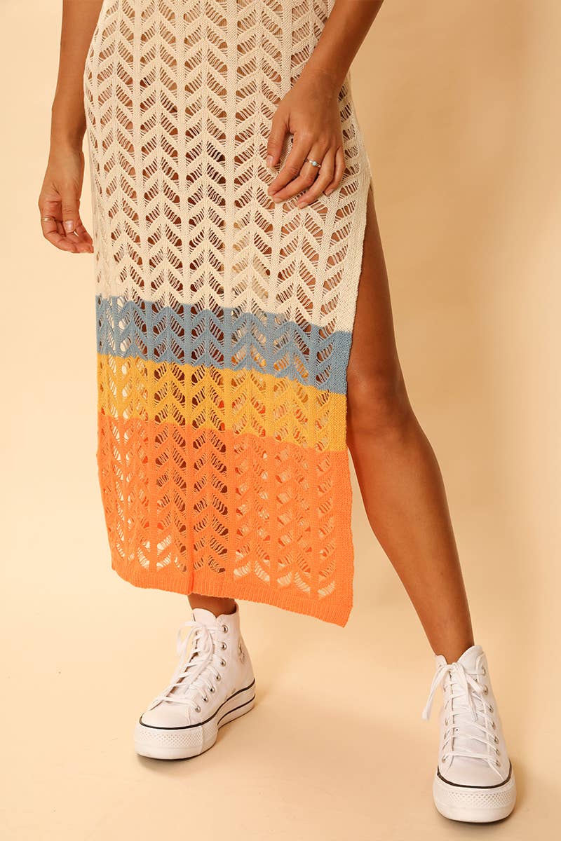 OPEN KNIT COVER UP