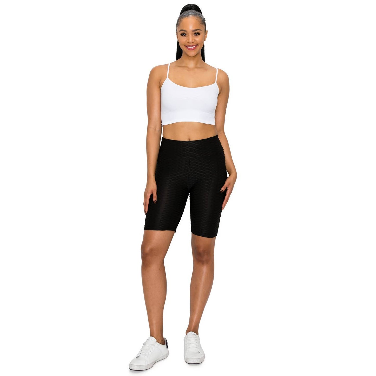 HONEYCOMB YOGA BAND BIKE SHORT