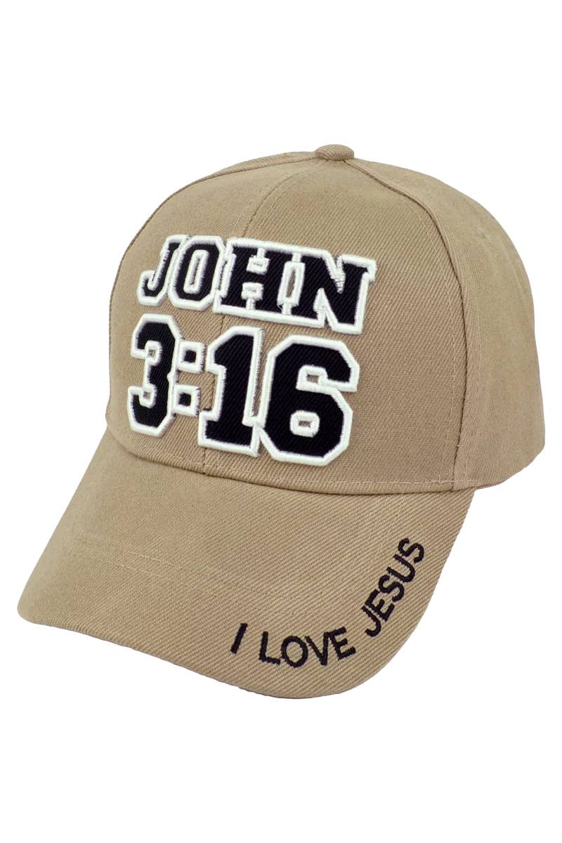 KHAKI JOHN 3:16 CAP