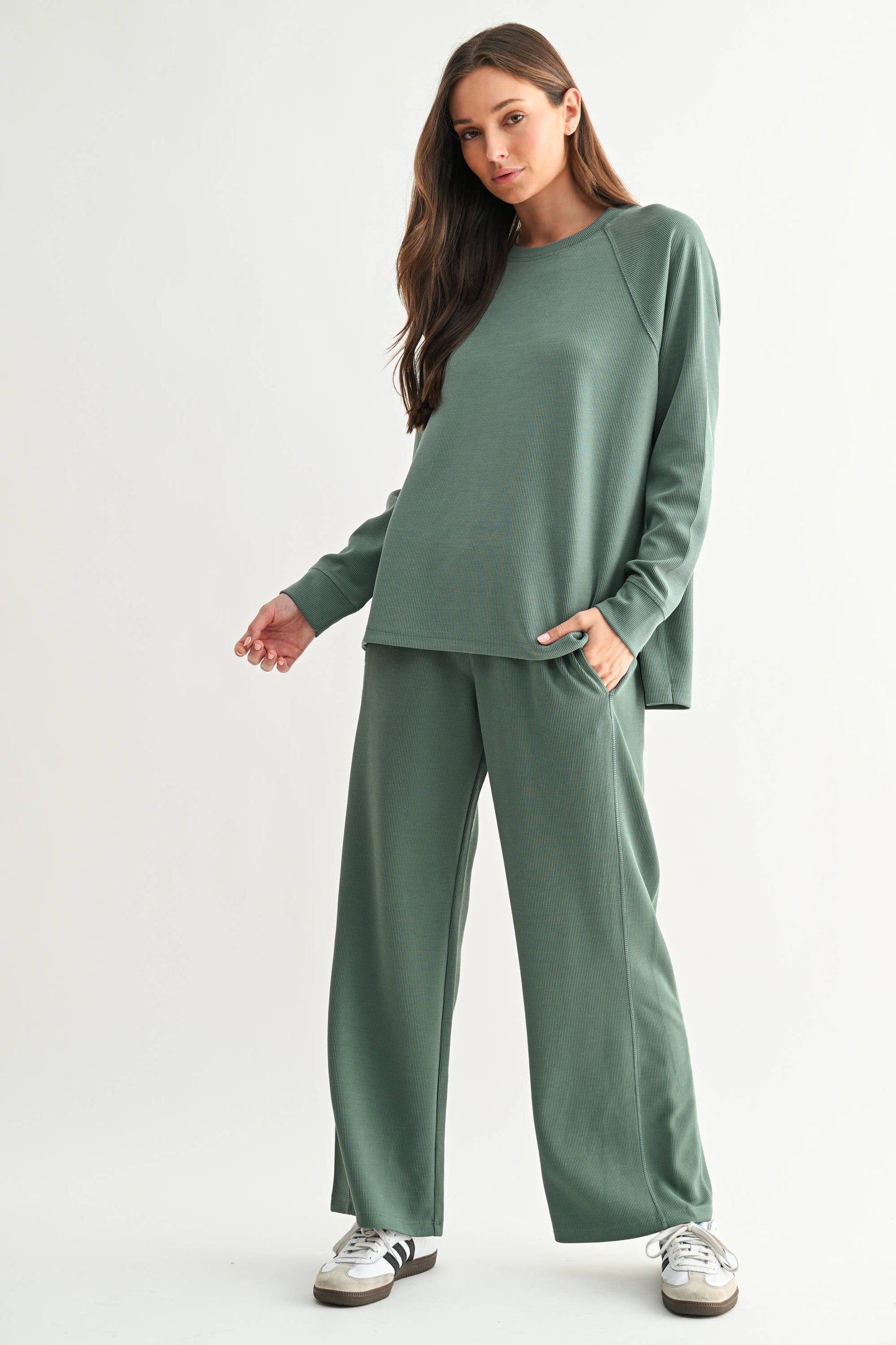 ELDERGREEN RIBBED LONG SLEEVE