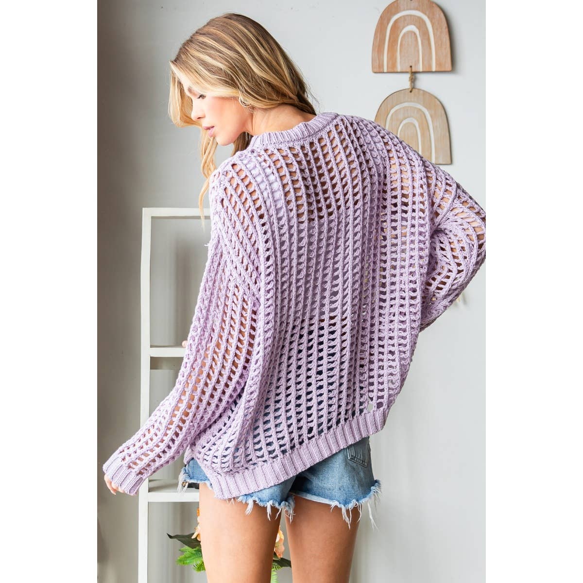 LAVENDER RELAXED SWEATER