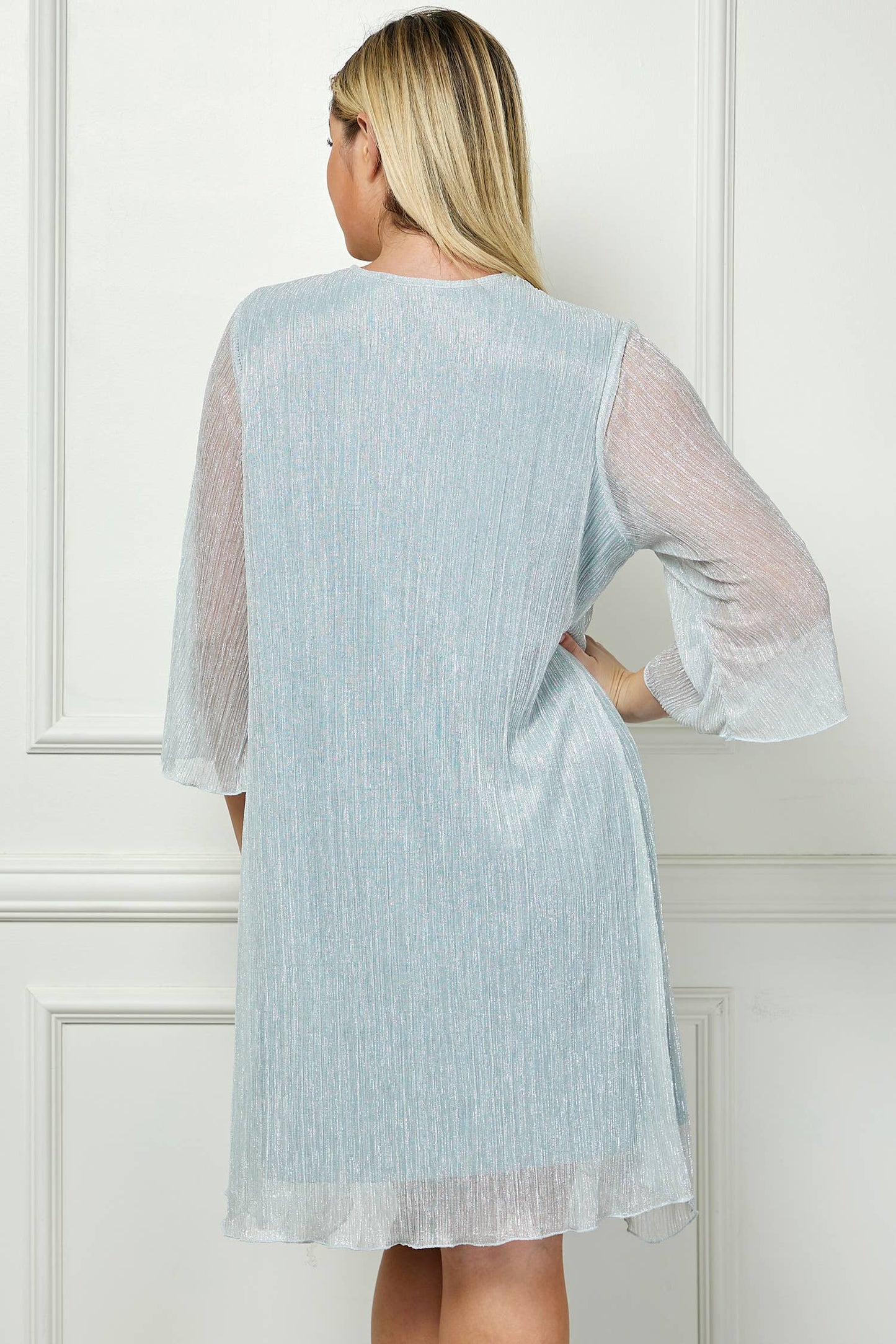 SILVERY A LINE DRESS