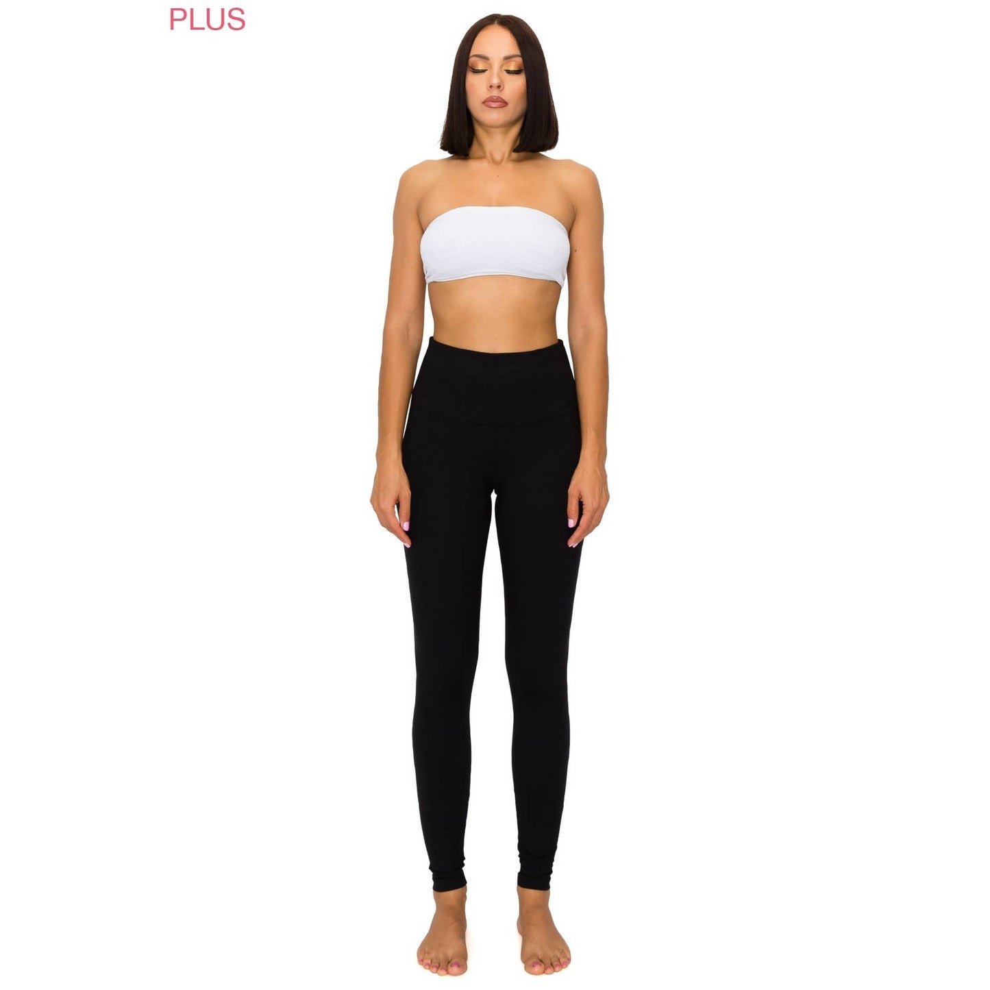 PLUS BLACK 5" YOGA BAND LEGGING