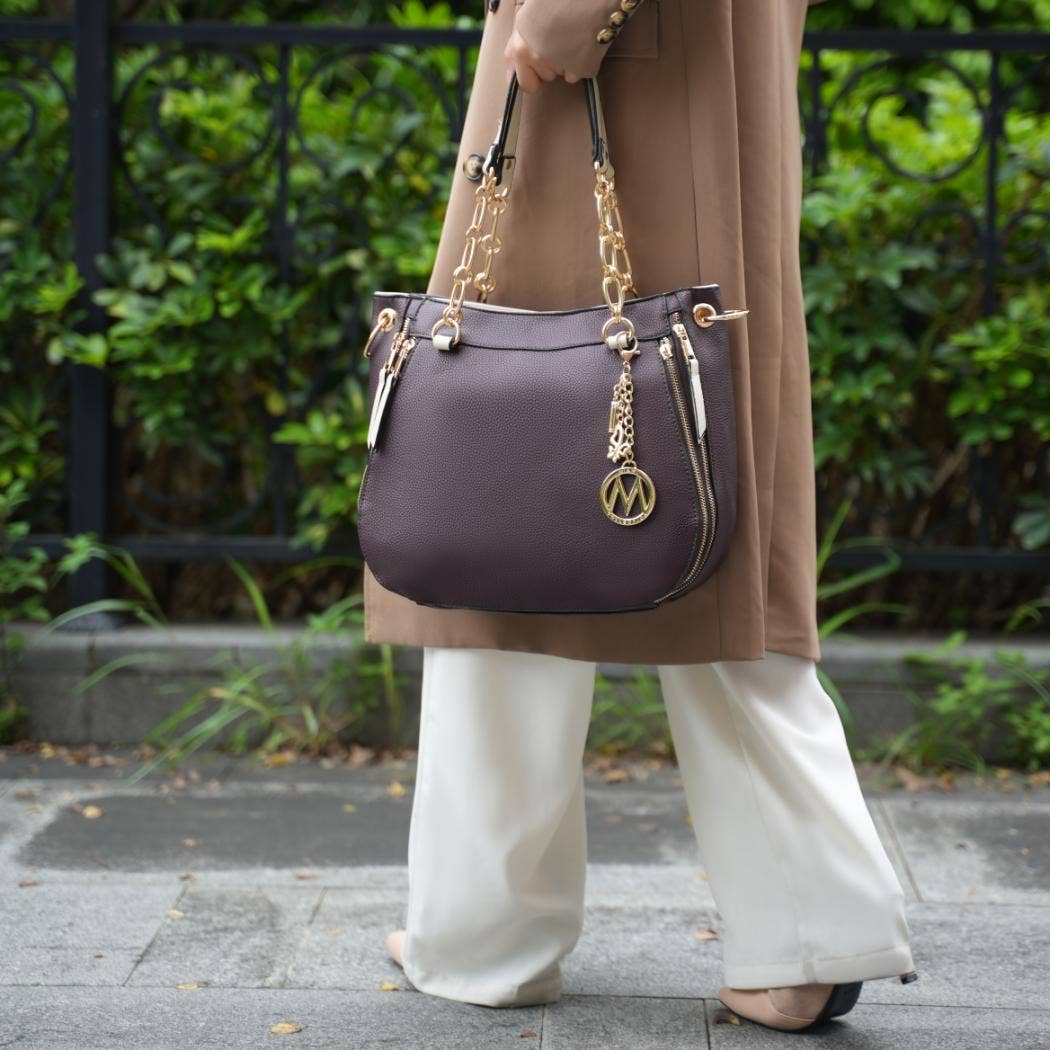 MKF LIGHT BLUE HANDBAG WITH WALLET