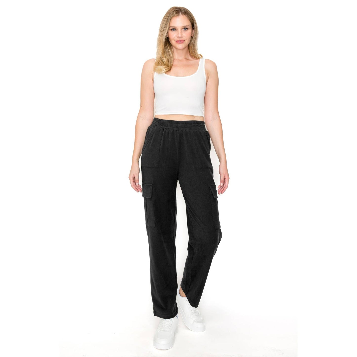 BLACK CARGO  LOUNGE PANT