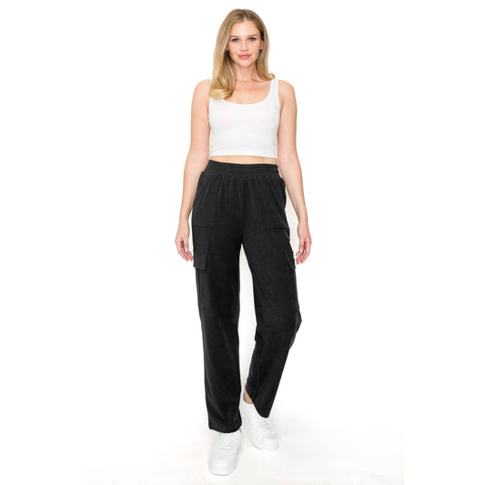 BLACK CARGO  LOUNGE PANT