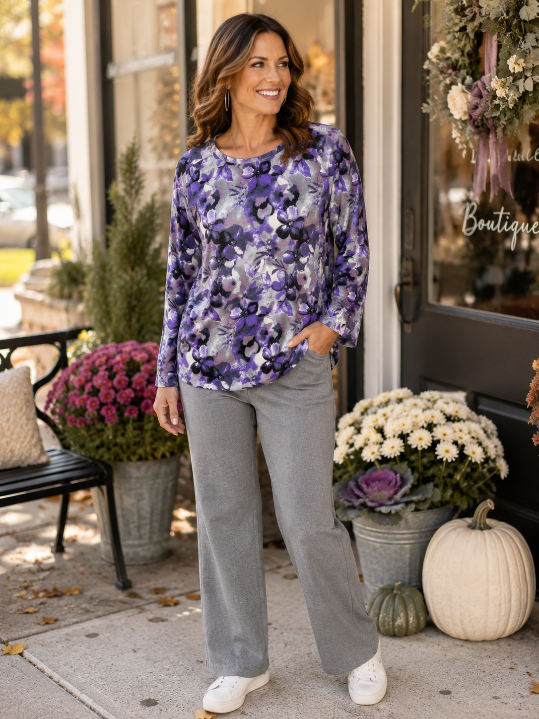 PURPLE PETALS BLOUSE