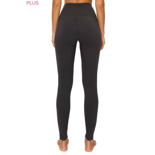 5" Yoga Activewear Leggings: Charcoal Missy & Plus