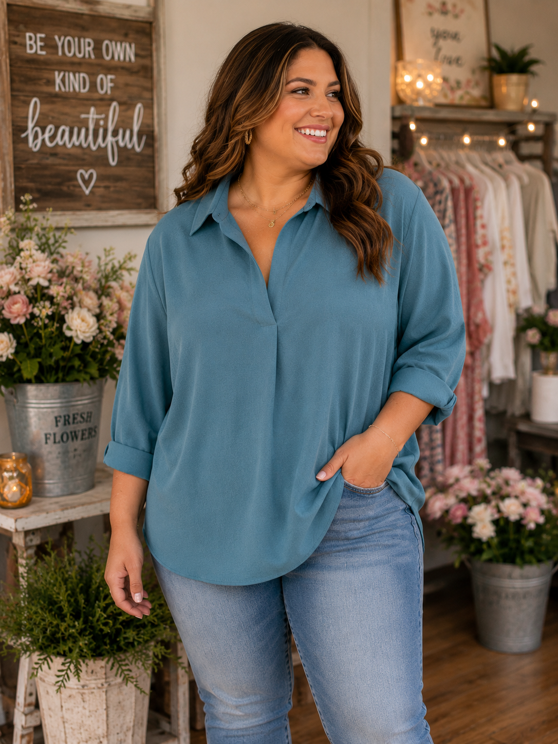 COASTAL CALM BLOUSE