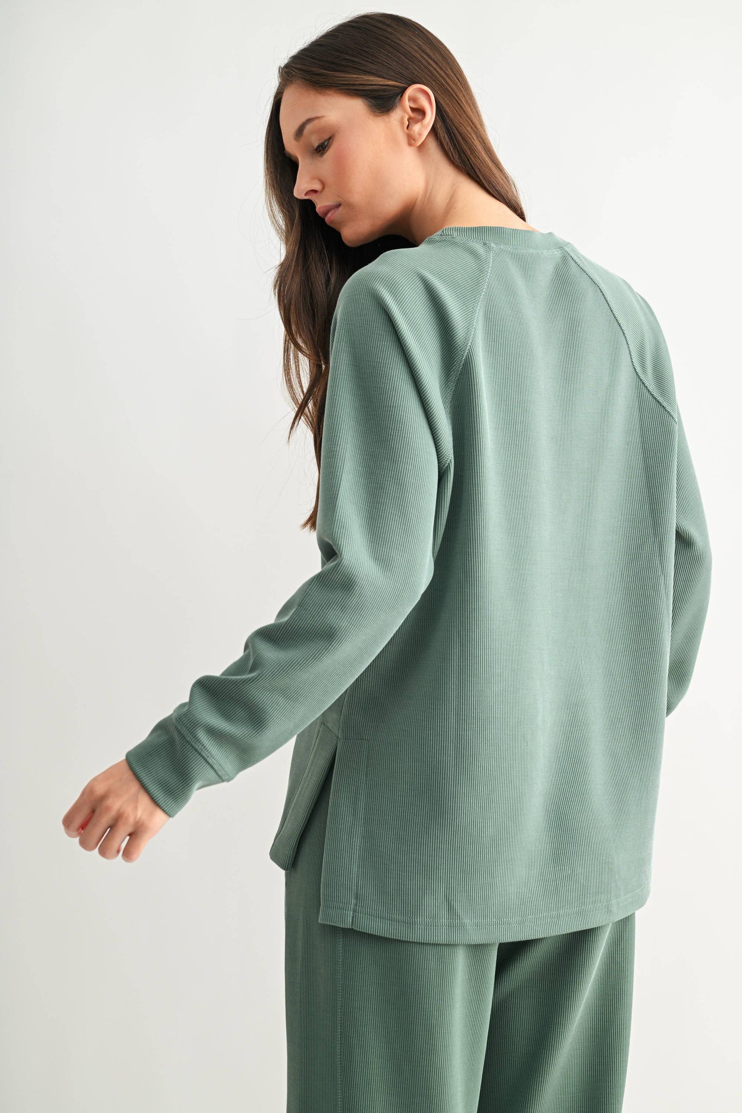 ELDERGREEN RIBBED LONG SLEEVE