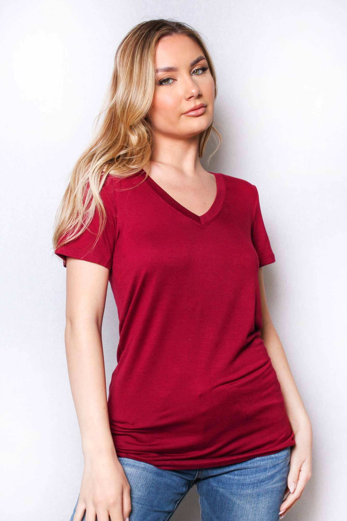 WINE  V NECK
