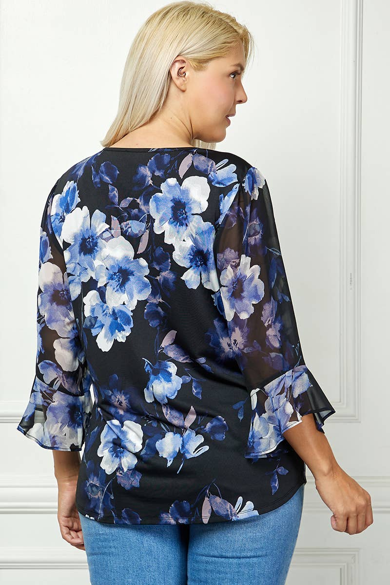PLUS  BLOOM IN GRACE BLOUSE