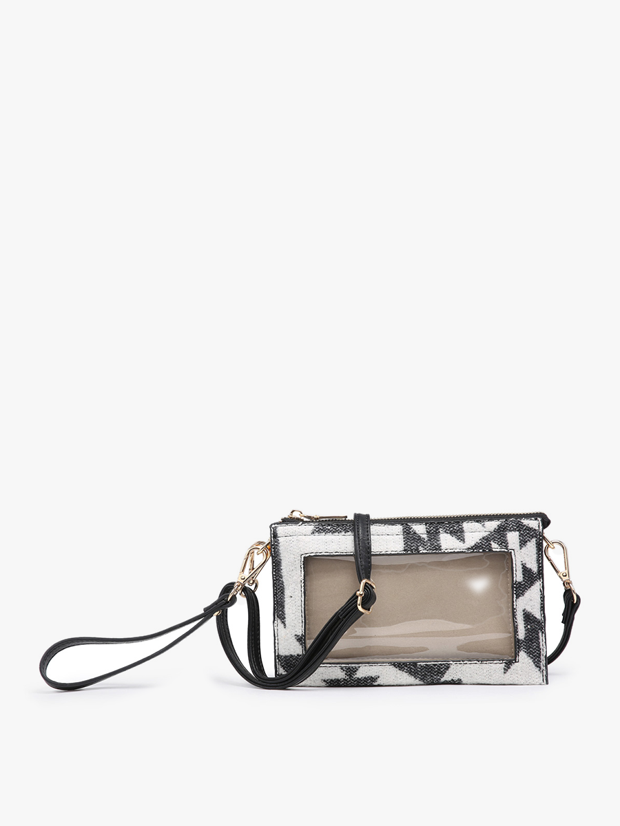 IRIDESCENT GREEN 3 COMPARTMENT CROSSBODY