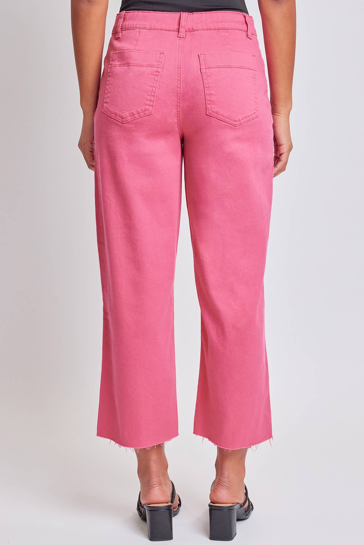 Cropped High-Rise Wide Leg Trouser