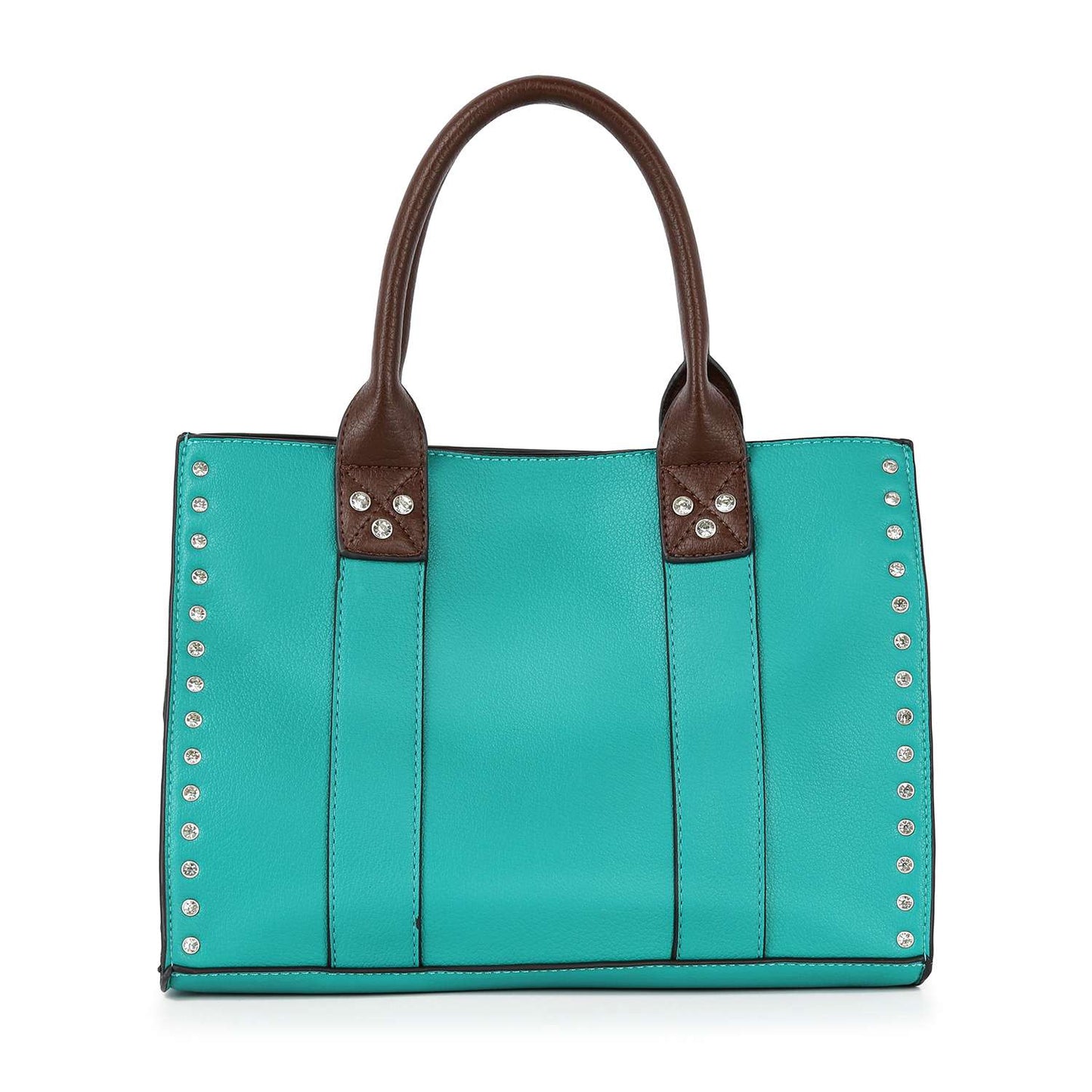 TURQUOISE TWIST LOCK HANDBAG