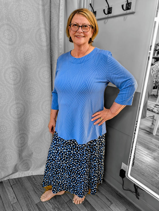 BONNIE BLUE REGULAR AND PLUS 3/4 SLEEVE