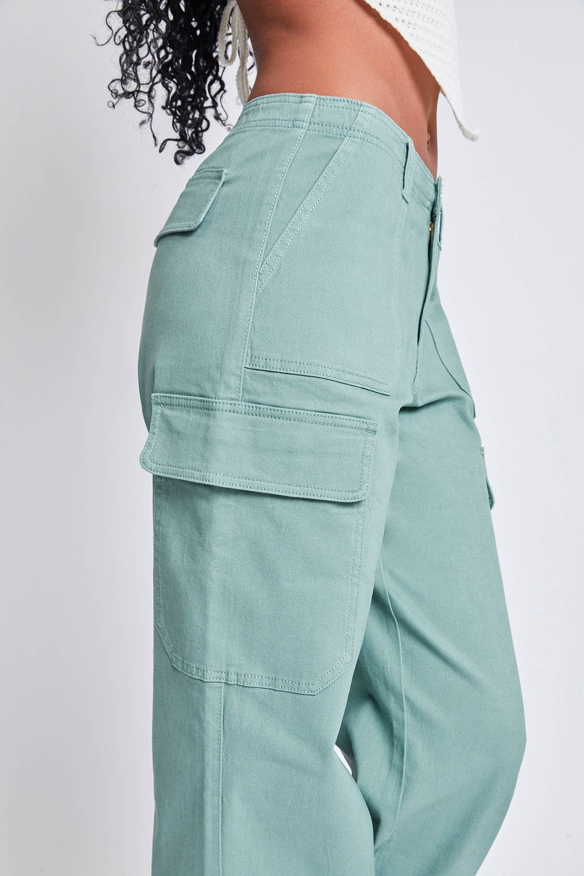 YMI  Junior Porkchop Cargo-Straight Leg Pant-Jasmine