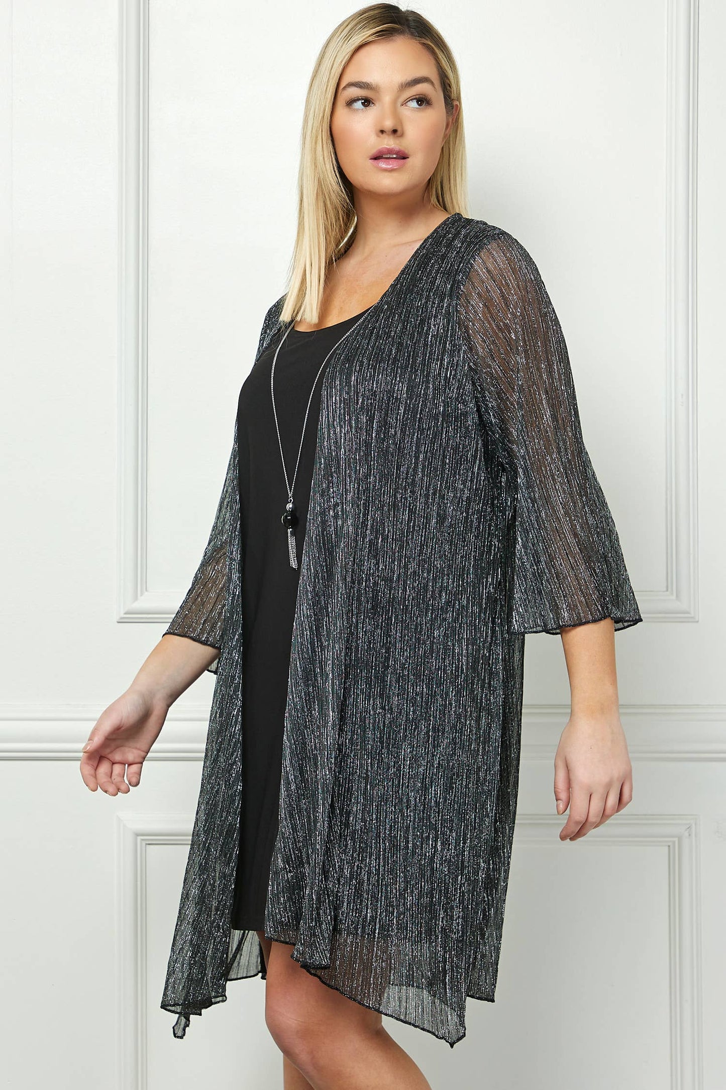 BLACK A LINE DRESS