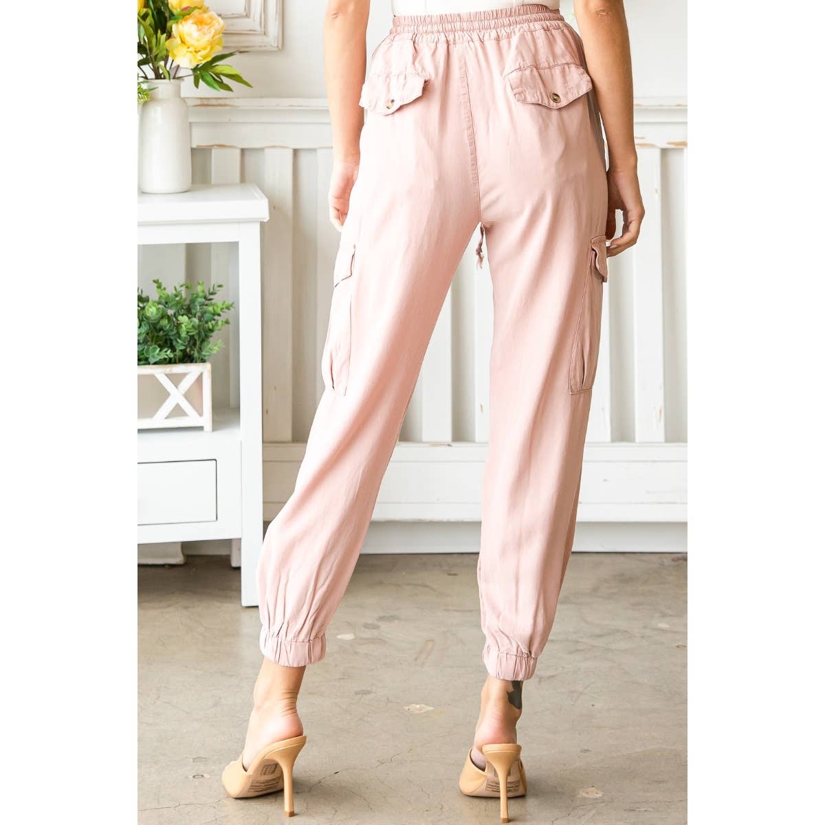 BLUSH DOUBLE POCKET JOGGER