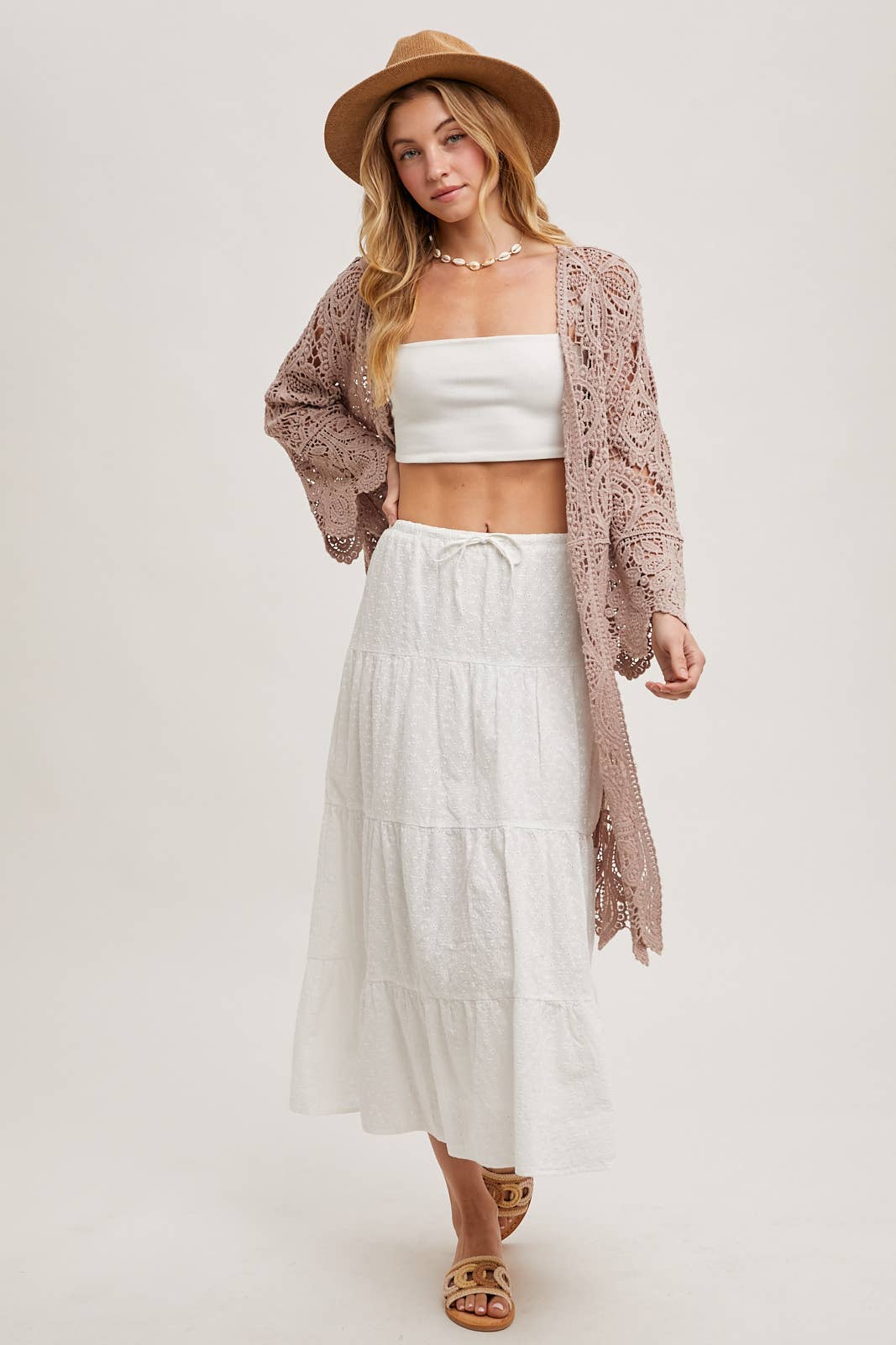 LATTE CROCHET CARDIGAN