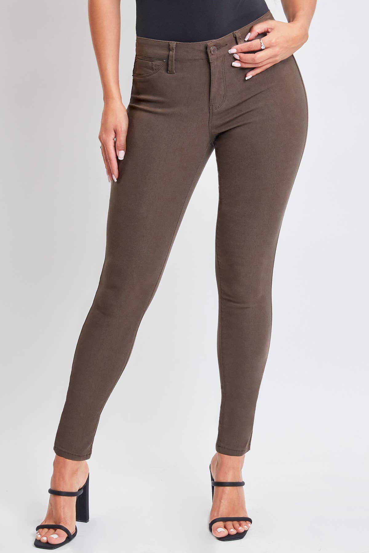 Hyperstretch Mid-Rise Skinny Blue Steel