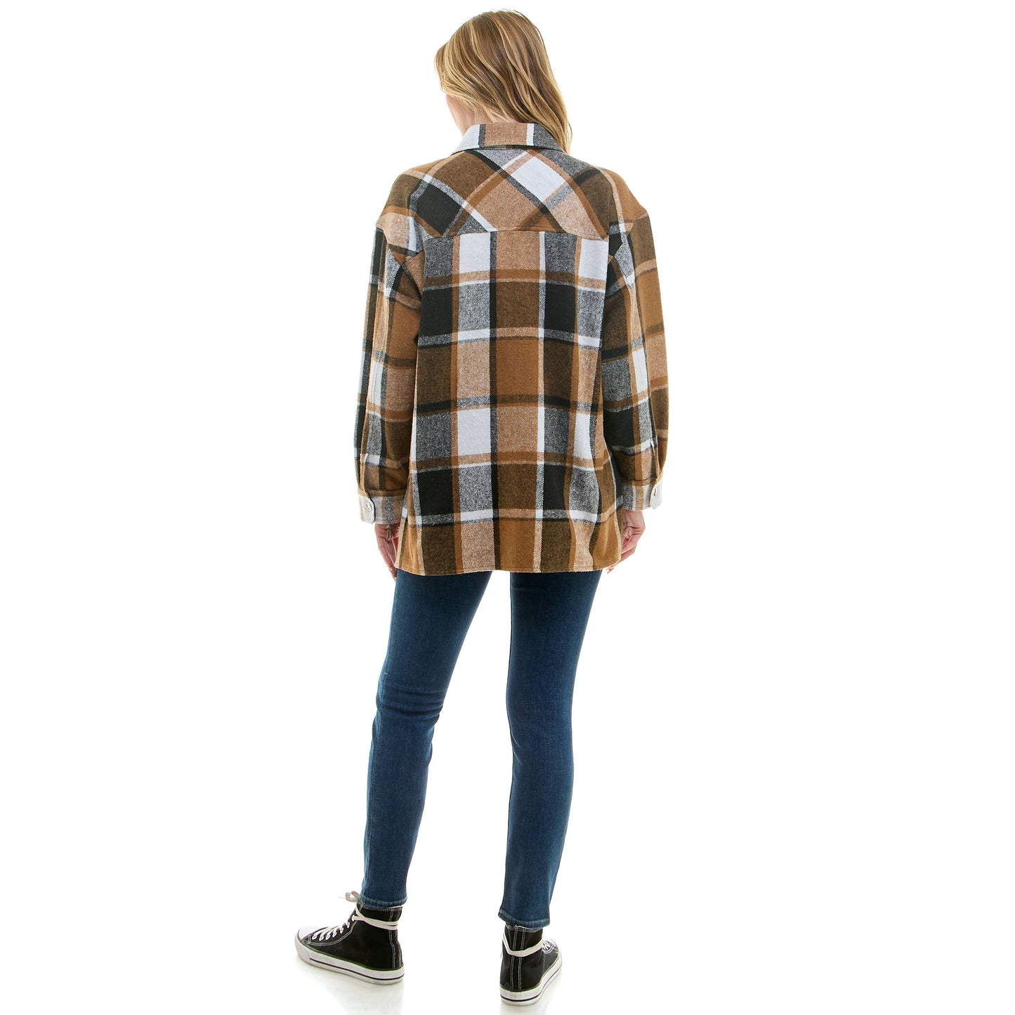 CARMEL PLAID SHACKET