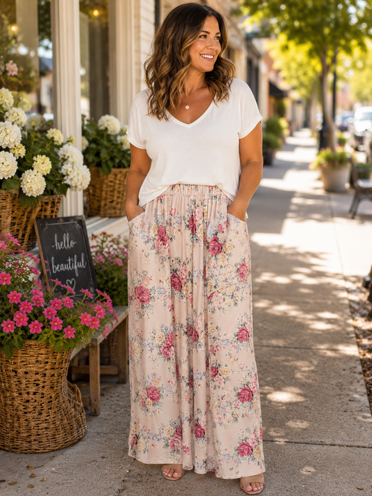 VINTAGE ROSE PANTS