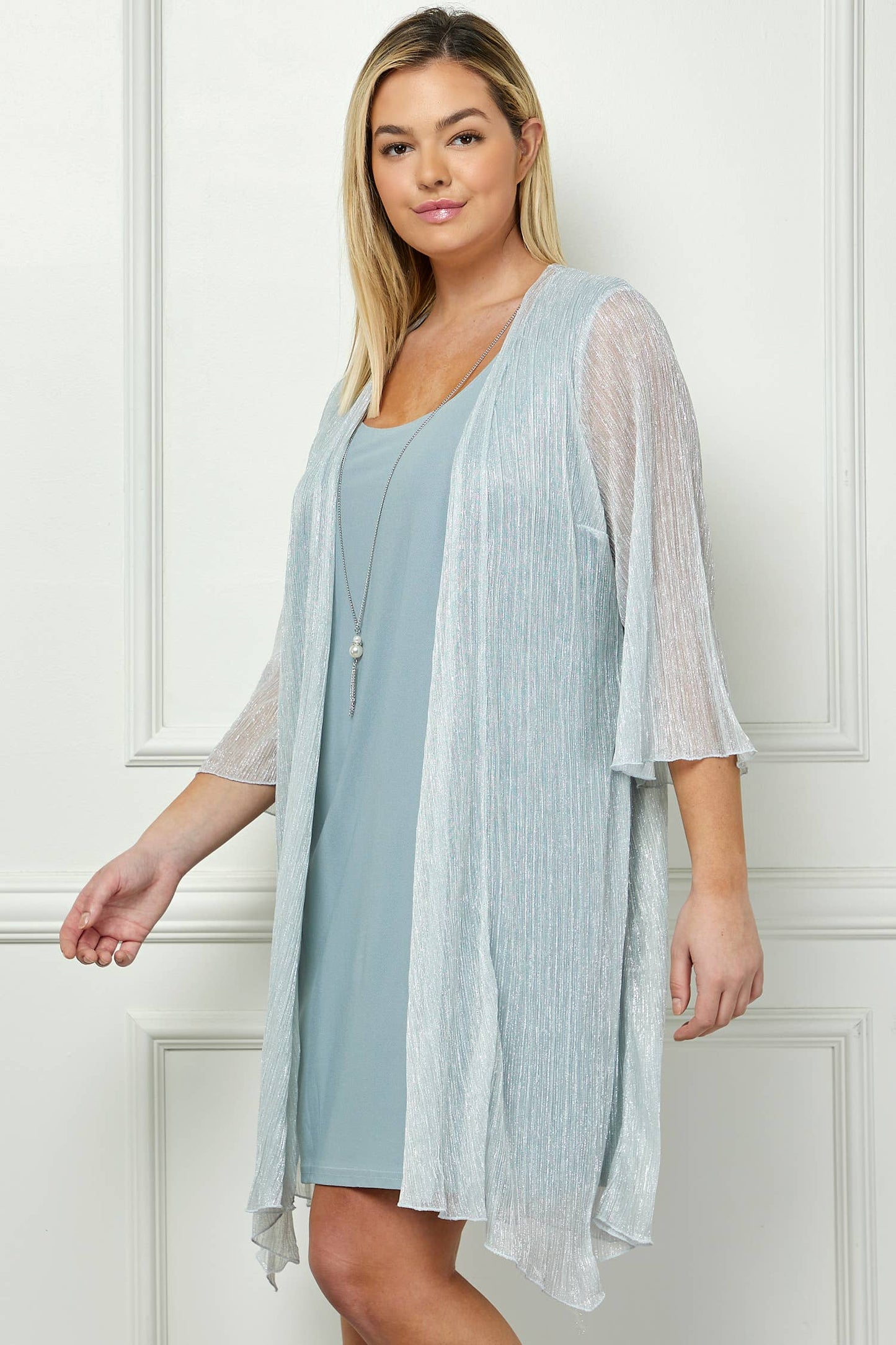 SILVERY A LINE DRESS