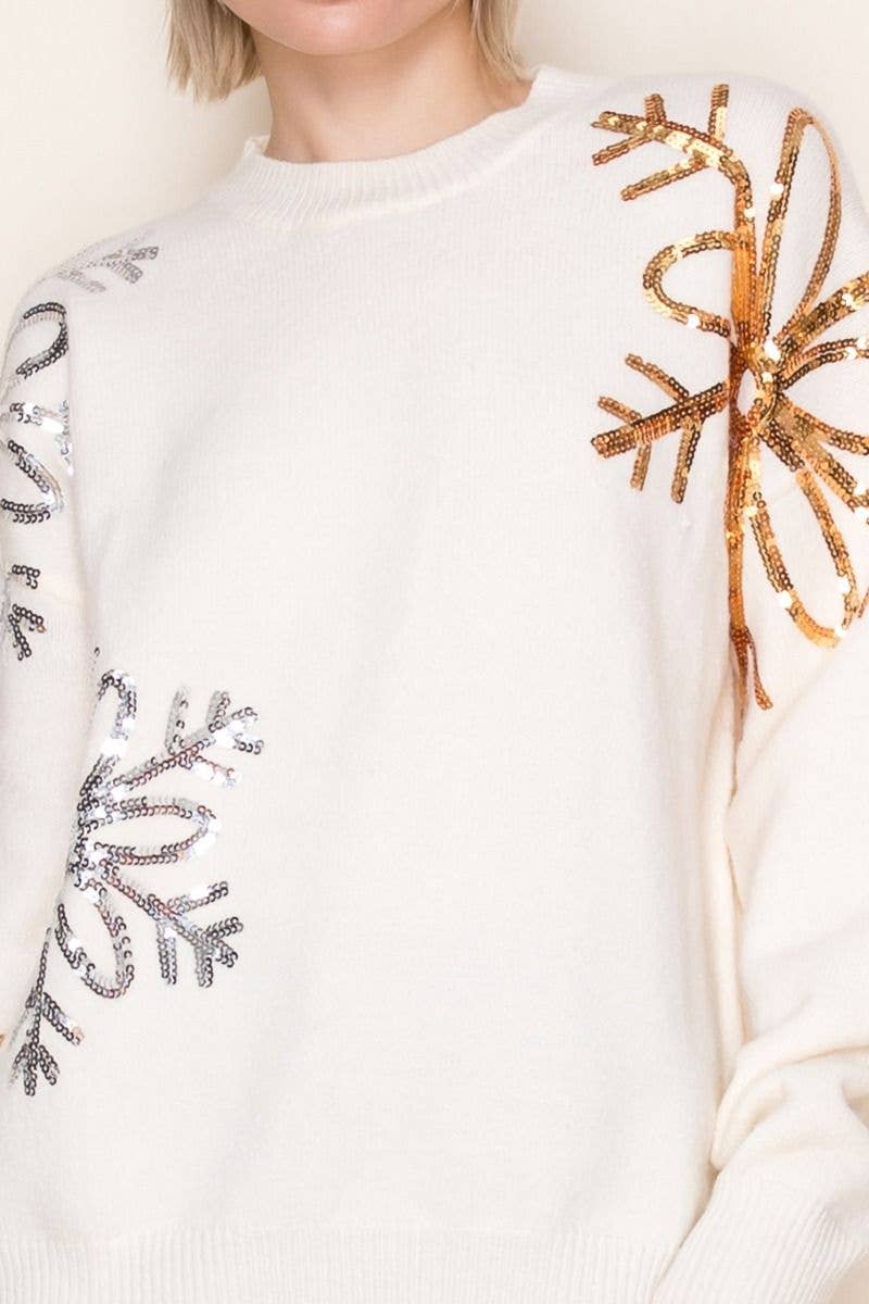 MISSY & PLUS IVORY  SNOWFLAKE