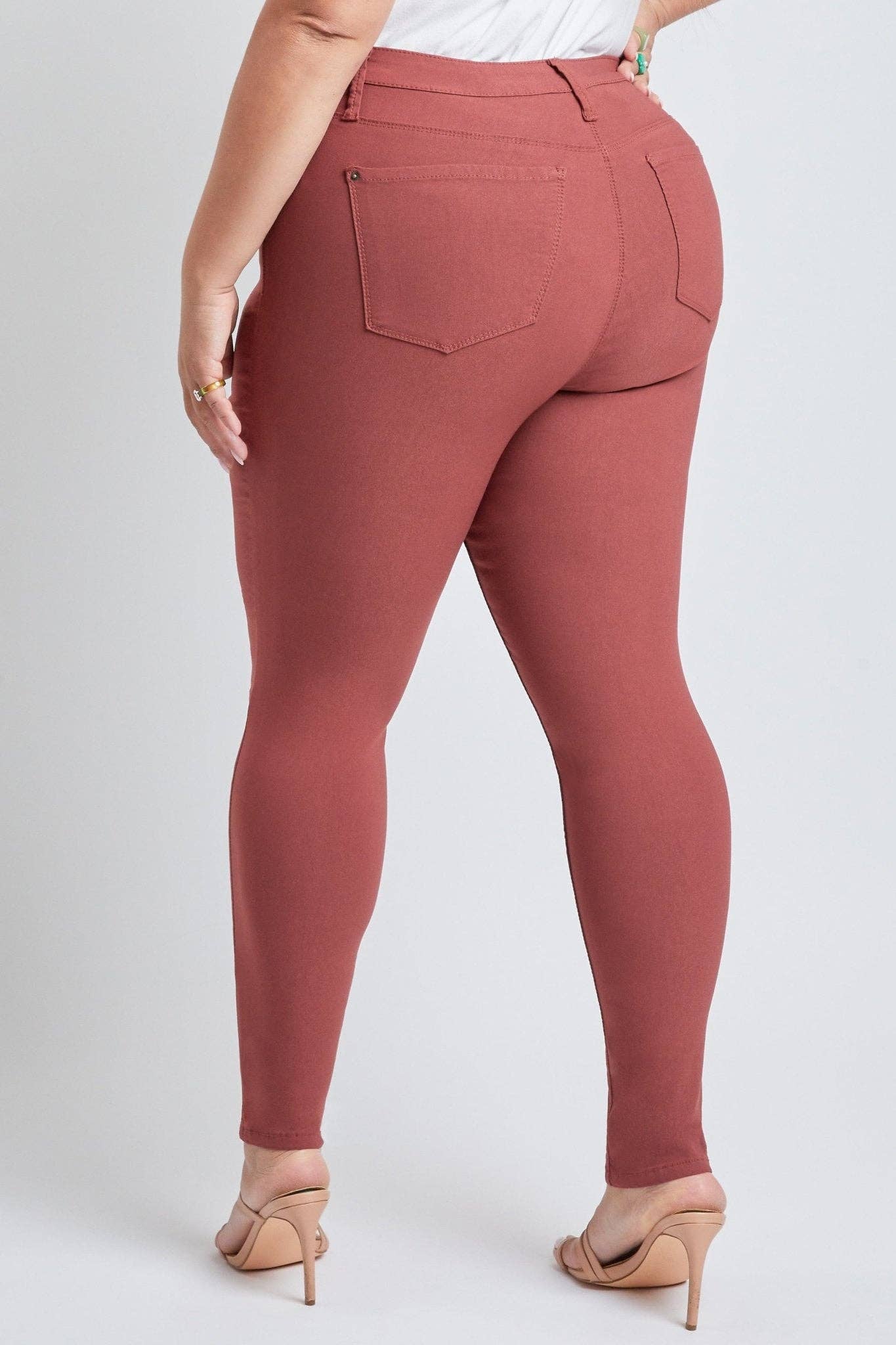 JR PLUS FOREVER COLOR SKINNY REDWOOD JEAN