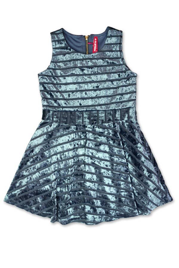 MIDNIGHT VELVET DRESS