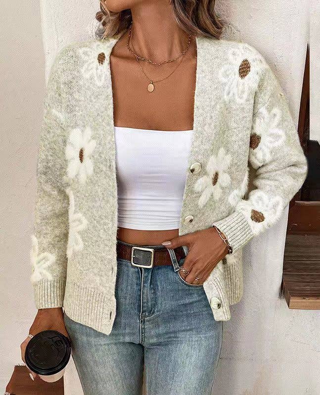 DAISY DAYS FUZZY CARDIGAN
