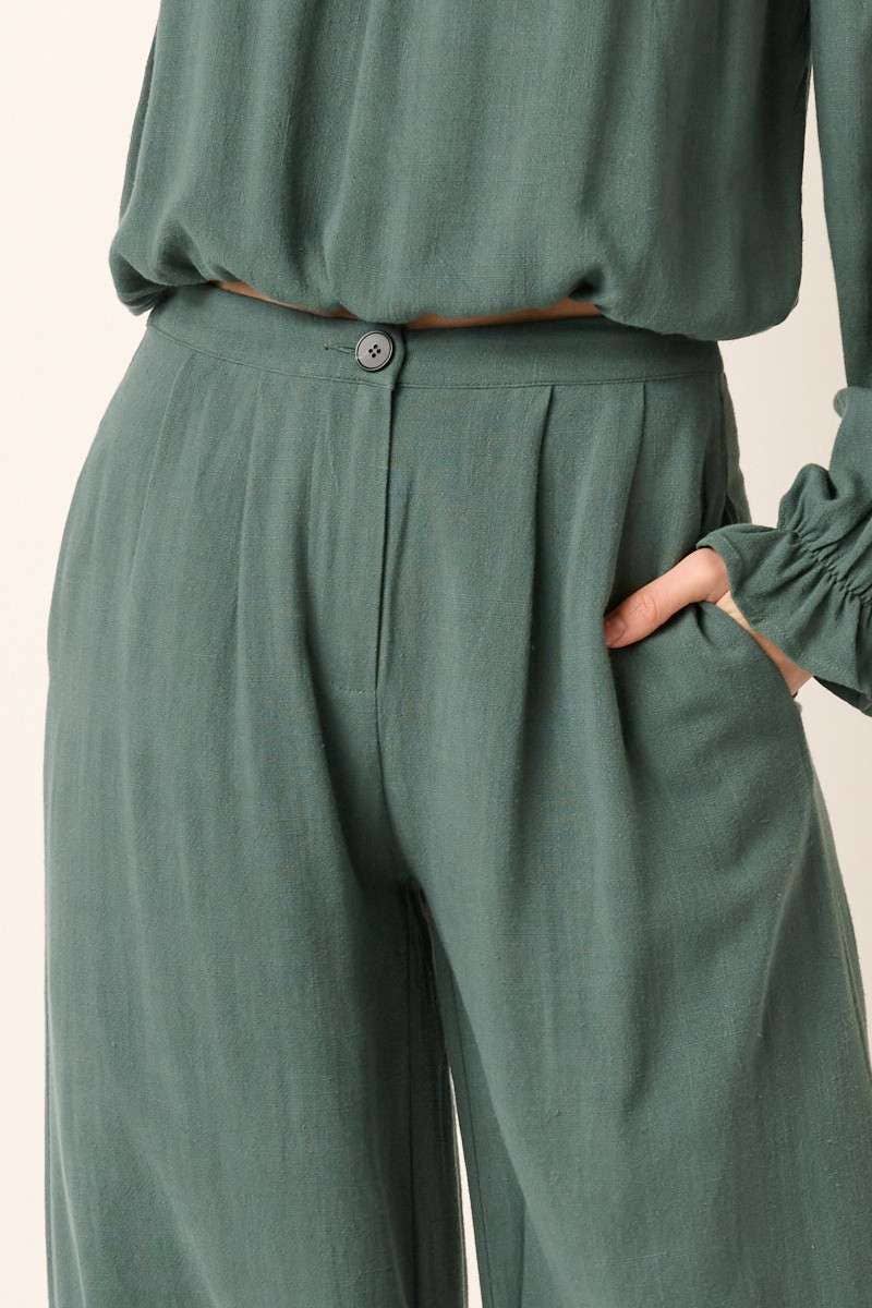 FOREST HIGH WAIST WIDE LEG PANTS