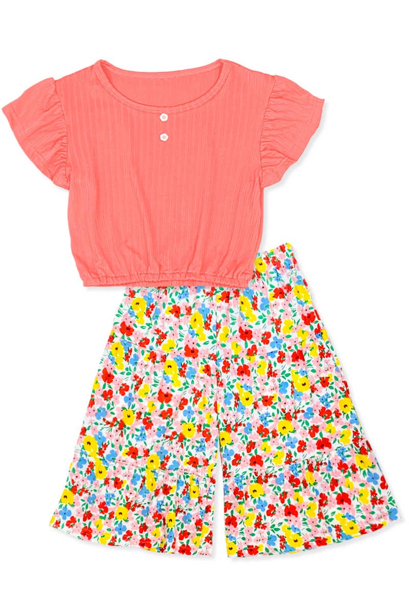 FLORAL GAUCHO SET