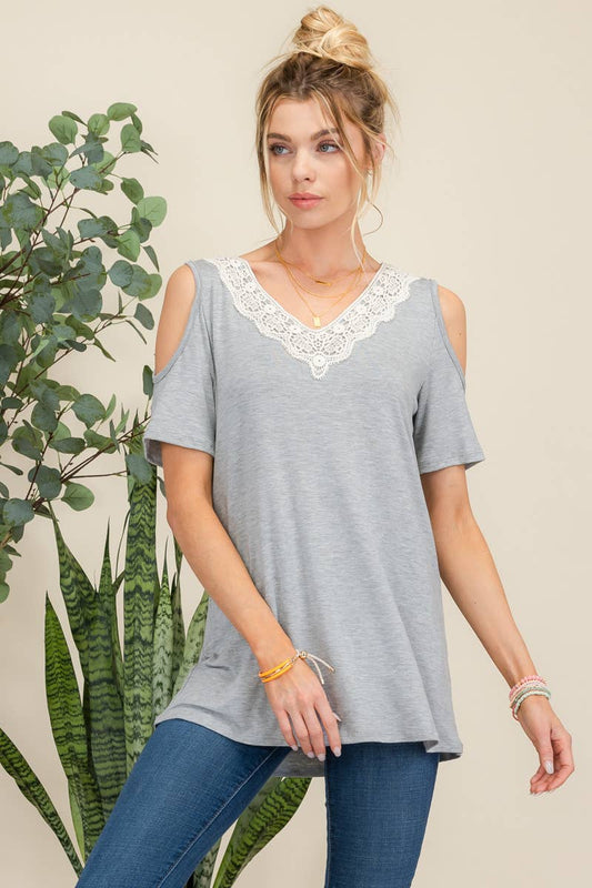 COLD SHOULDER WITH LACE