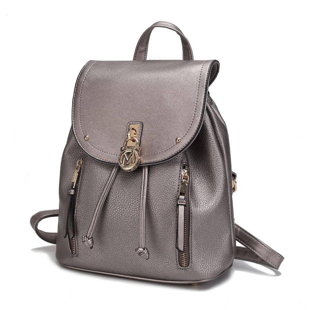 MKF Collection - Xandria Vegan Leather Women Backpack by Mia K