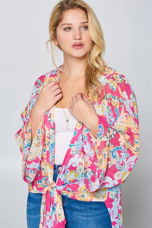 Long Floral Duster Kimono