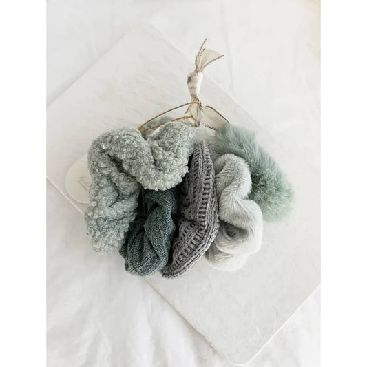 SAGE VELVET SOFT SCRUNCHIES SET - GABI